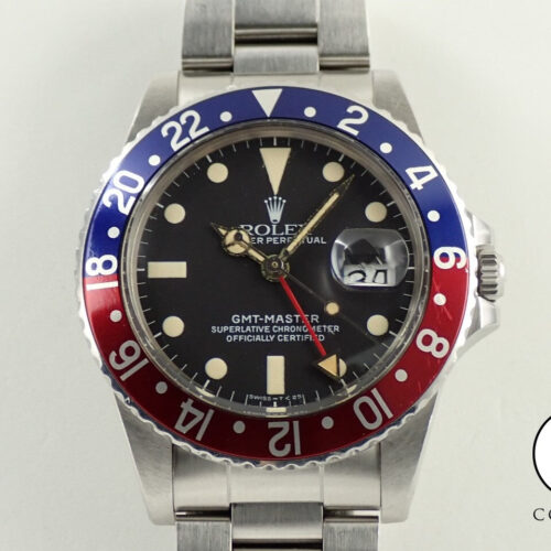 ロレックス GMTマスター Ref.16750 ステンレススチール ブラック文字盤 中古 K7XVCTMR 商品画像1