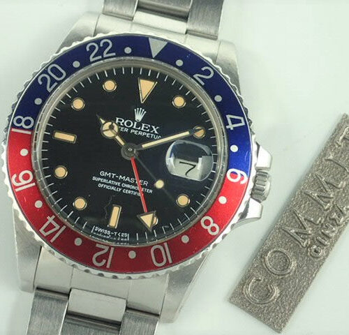 ロレックス GMTマスター Ref.16750 ブラック文字盤 中古 gmt-master-98 オイスターブレスレット 商品画像1