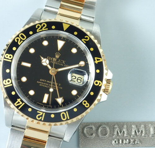 ロレックス GMTマスターII Ref.16713 ブラック文字盤 美品 gmt-master2-19 オイスターブレスレット 商品画像1