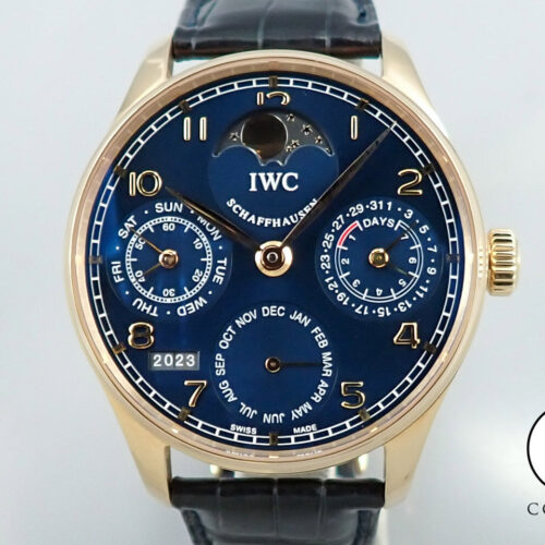 IWC ポルトギーゼ パーペチュアルカレンダー Ref.IW502220 ブルー文字盤 中古 R33V3188 商品画像1