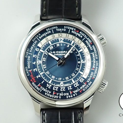 ショパール L.U.C タイムトラベラーワン Ref.168574-3003 ブルー文字盤 中古 HF358412 商品画像1