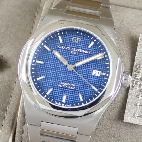 ジラールペルゴ ロレアート Ref.81000-11-431-11A ブルー文字盤 中古 laureato 商品画像1