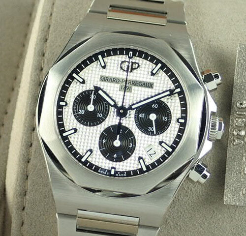 ジラールペルゴ ロレアート Ref.81040-11-131-11A シルバー/ブラック文字盤 未使用 laureato-12 商品画像1