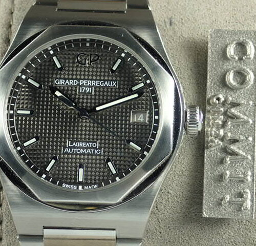 ジラールペルゴ ロレアート Ref.81005-11-231-11A グレー文字盤 中古 laureato-13 商品画像1