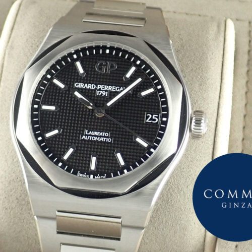 ジラールペルゴ ロレアート Ref.81010-11-634-11A ブラック文字盤 美品 laureato-15 商品画像1