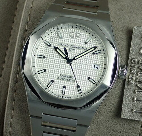 ジラールペルゴ ロレアート Ref.81005-11-131-11A シルバー文字盤 美品 laureato-9 商品画像1