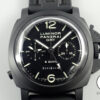 パネライ ルミノール 1950 8DAYSクロノ モノプルサンテGMT Ref.PAM00317 ブラック文字盤 美品 X964KUKM 商品画像1