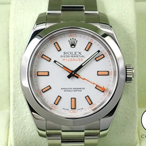 ロレックス ミルガウス Ref.116400 ステンレススチール ホワイト文字盤 商品画像1