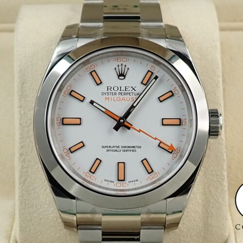 ロレックス ミルガウス Ref.116400 ステンレススチール ホワイト文字盤 商品画像1