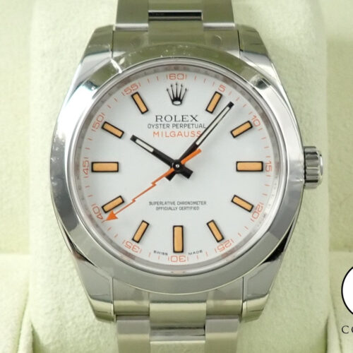ロレックス ミルガウス Ref.116400 ステンレススチール ホワイト文字盤 商品画像1