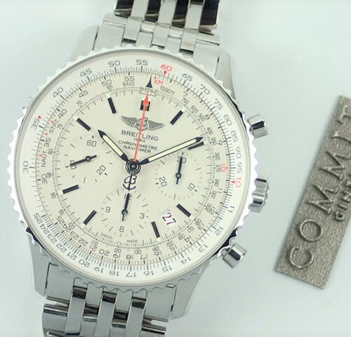 ブライトリング ナビタイマー Ref.S232G56NP(AB0123) シルバー文字盤 中古 montbrillant-3 商品画像1