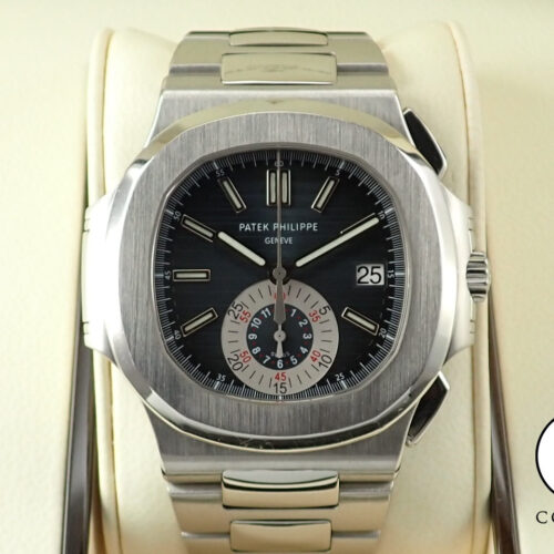 パテックフィリップ ノーチラス クロノグラフ Ref.5980/1A-001 ステンレススチール ブルー文字盤 商品画像1