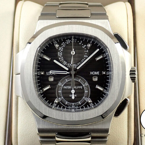パテックフィリップ ノーチラス トラベルタイム クロノグラフ Ref.5990/1A-001 ステンレススチール ブラックグラデーション文字盤 商品画像1