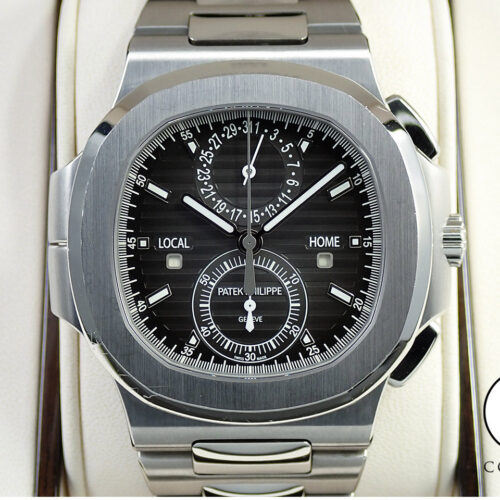 パテックフィリップ ノーチラス トラベルタイム クロノグラフ Ref.5990/1A-001 ステンレススチール ブラックグラデーション文字盤 商品画像1