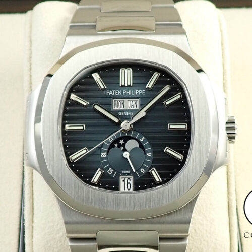 パテックフィリップ ノーチラス アニュアルカレンダー ムーンフェイズ Ref.5726/1A-014 ステンレススチール ブルー、ブラックグラデーション文字盤 商品画像1