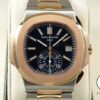 パテックフィリップ ノーチラス クロノグラフ Ref.5980/1AR-001 ステンレススチール/ローズゴールド ブルー文字盤 商品画像1
