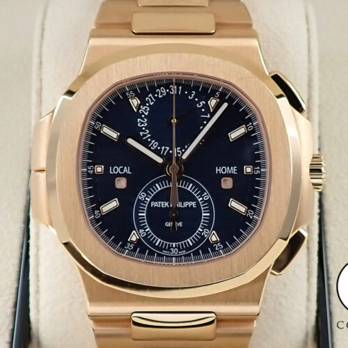 パテックフィリップ ノーチラス トラベルタイム クロノグラフ Ref.5990/1R-001 ローズゴールド ブルーソレイユ文字盤 商品画像1