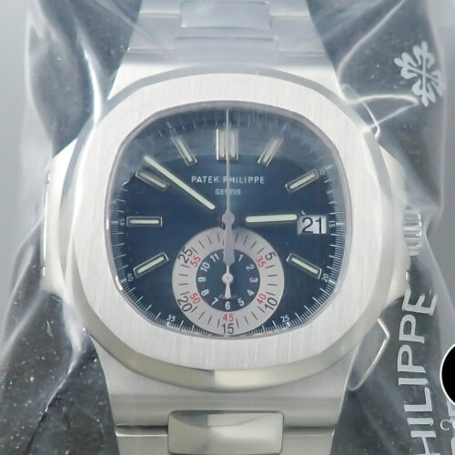 パテックフィリップ ノーチラス クロノグラフ TIFFANY＆CO. Ref.5980/1A-001 ステンレススチール ブルー文字盤 商品画像1