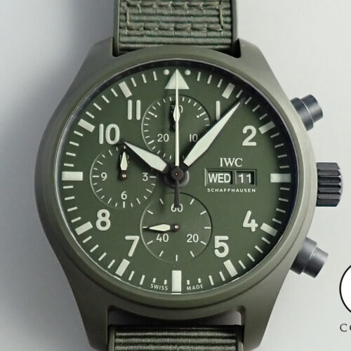 IWC パイロット ウォッチ クロノグラフ トップガン ウッドランド Ref.IW389106 グリーン文字盤 極美品 S0P2VTVC 商品画像1