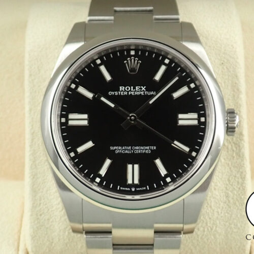 ロレックス オイスターパーペチュアル41 Ref.124300 ステンレススチール ブライトブラック文字盤 商品画像1