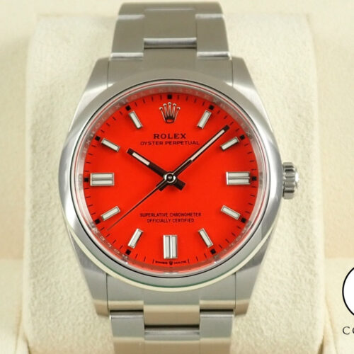 ロレックス オイスターパーペチュアル36 Ref.126000 ステンレススチール コーラルレッド文字盤 商品画像1
