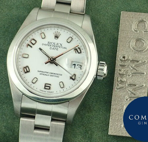 ロレックス オイスターパーペチュアルデイト Ref.79160 ホワイト文字盤 中古 oyster-perpetual-30 商品画像1
