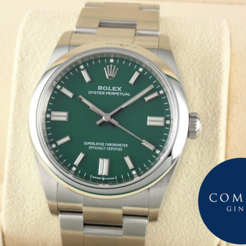 ロレックス オイスターパーペチュアル Ref.126000 グリーン文字盤 未使用 oyster-perpetual-39 商品画像1