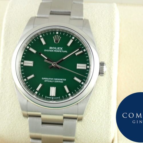 ロレックス オイスターパーペチュアル Ref.126000 グリーン文字盤 未使用 oyster-perpetual-40 商品画像1