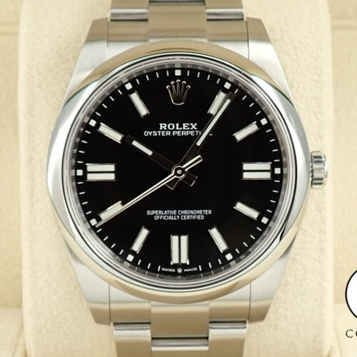 ロレックス オイスターパーペチュアル41 Ref.124300 ステンレススチール ブライトブラック文字盤 商品画像1