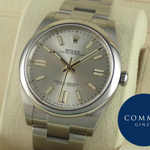 ロレックス オイスターパーペチュアル Ref.124300 シルバー文字盤 未使用 oyster-perpetual-43 商品画像1