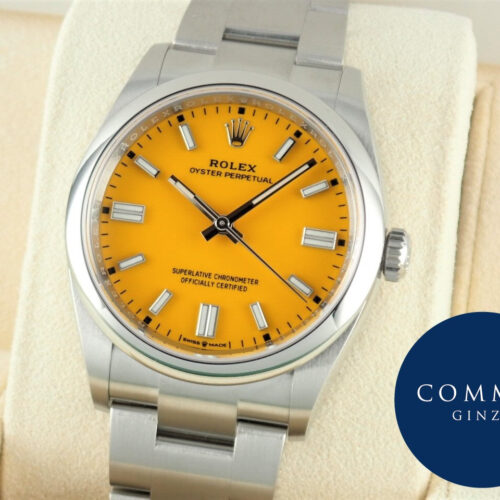 ロレックス オイスターパーペチュアル Ref.126000 イエロー文字盤 未使用 oyster-perpetual-46 商品画像1