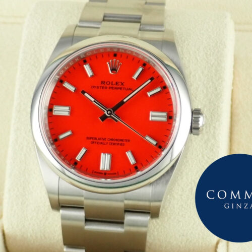 ロレックス オイスターパーペチュアル Ref.126000 コーラルレッド文字盤 未使用 oyster-perpetual-48 商品画像1