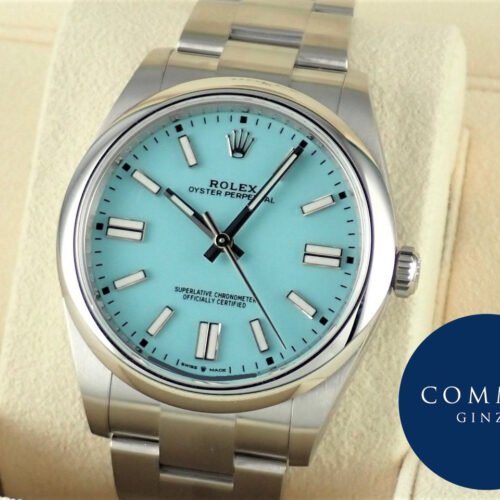 ロレックス オイスターパーペチュアル Ref.124300 ターコイズブルー文字盤 未使用 oyster-perpetual-49 商品画像1