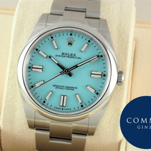ロレックス オイスターパーペチュアル Ref.124300 ターコイズブルー文字盤 美品 oyster-perpetual-51 商品画像1
