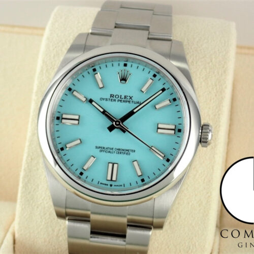 ロレックス オイスターパーペチュアル Ref.124300 ターコイズブルー文字盤 未使用 oyster-perpetual-56 商品画像1
