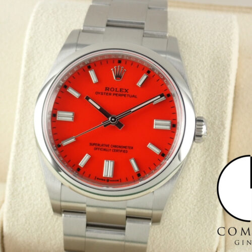 ロレックス オイスターパーペチュアル Ref.126000 コーラルレッド文字盤 未使用 oyster-perpetual-68 商品画像1