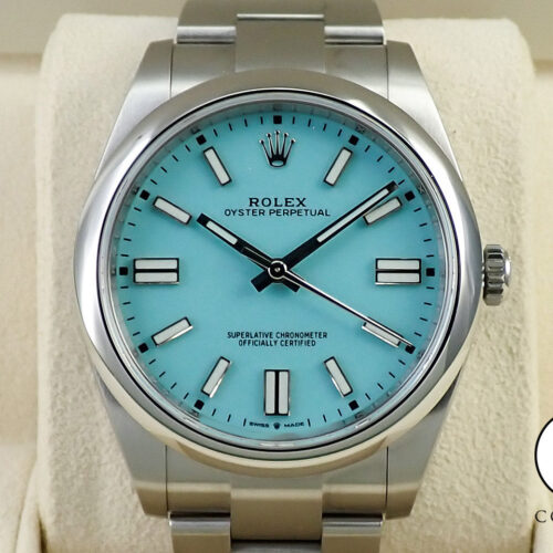 ロレックス オイスターパーペチュアル41 Ref.124300 ステンレススチール ターコイズ文字盤 商品画像1