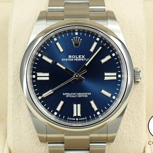 ロレックス オイスターパーペチュアル41 Ref.124300 ステンレススチール ブライトブルー文字盤 商品画像1