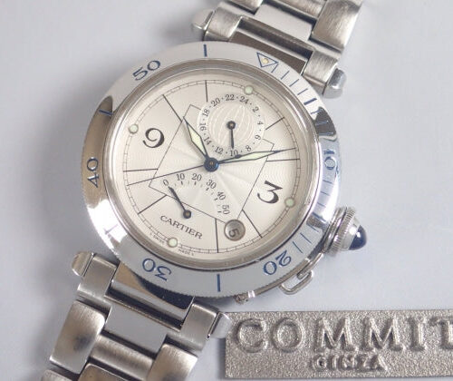 カルティエ パシャ Ref.W31037H3 シルバー文字盤 中古 pasha-3 商品画像1