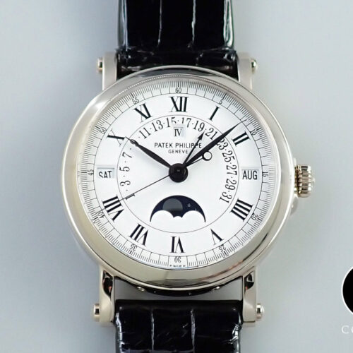 パテックフィリップ パーペチュアルカレンダー レトログラード Ref.5059G-001 ホワイトゴールド ホワイト文字盤 商品画像1