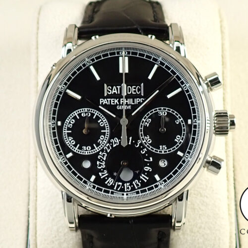 パテックフィリップ パーペチュアルカレンダー スプリットセコンド クロノグラフ Ref.5204P-011 プラチナ ブラック文字盤 商品画像1