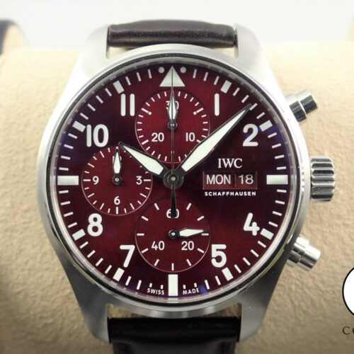 IWC パイロットウォッチ クロノグラフ 41 チャイニーズ ニューイヤー Ref.IW388107 バーガンディー文字盤 未使用 Z928A79J 商品画像1