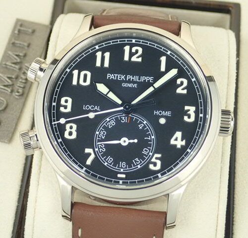 パテックフィリップ カラトラバ Ref.5524G-001 ブルーヴァニッシュ文字盤 中古 pilot-traveltime-5 商品画像1