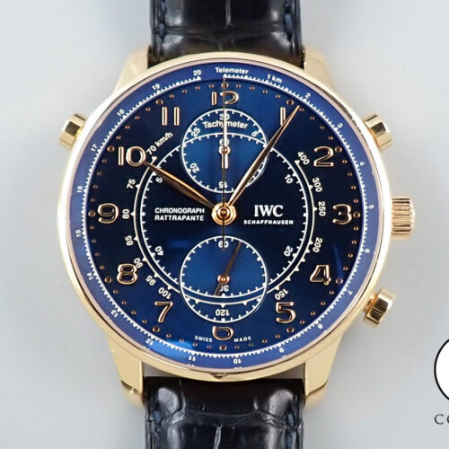 IWC ポルトギーゼ クロノグラフ ラトラパンテ ブティック ミラノ Ref.IW371215 ブルー文字盤 中古 HA8F2ZRH 商品画像1