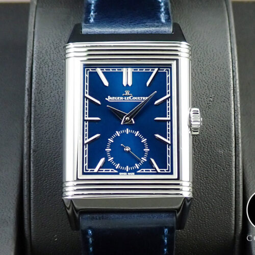 ジャガールクルト レベルソ トリビュート スモールセコンド Ref.Q3978480 ブルー文字盤 中古 Z2111498 商品画像1