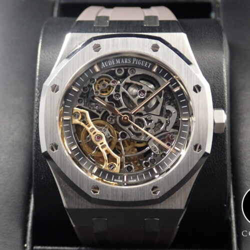 オーデマピゲ ロイヤルオーク ダブル バランスホイール オープンワーク Ref.15407ST.OO.1220ST.01 ステンレススチール スケルトン文字盤 商品画像1
