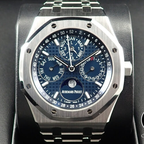 オーデマピゲ ロイヤルオーク パーペチュアルカレンダー Ref.26574ST.OO.1220ST.02 ステンレススチール ブルー文字盤 商品画像1