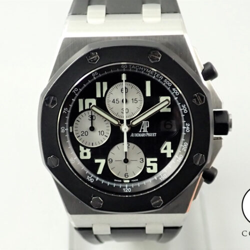 オーデマピゲ ロイヤルオーク オフショア クロノグラフ Ref.25940SK.OO.D002CA.03 ステンレススチール ブラック×シルバー文字盤 商品画像1