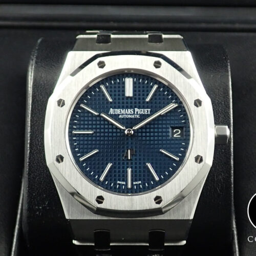 オーデマピゲ ロイヤルオーク ジャンボ エクストラ シン Ref.15202ST.OO.1240ST.01 ステンレススチール ブルー文字盤 商品画像1