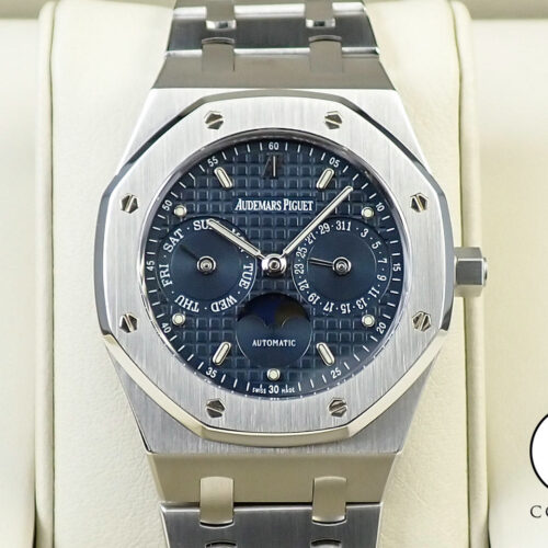 オーデマピゲ ロイヤルオーク デイデイト ムーンフェイズ Ref.25594ST.OO.0789ST.03 ステンレススチール ブルー文字盤 商品画像1